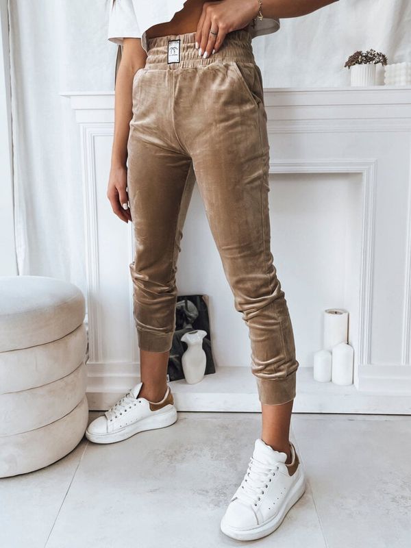 DStreet Spodnie damskie FRAGILE khaki Dstreet