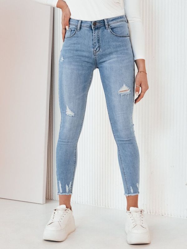 DStreet Spodnie damskie jeansowe AMBEL niebieskie Dstreet