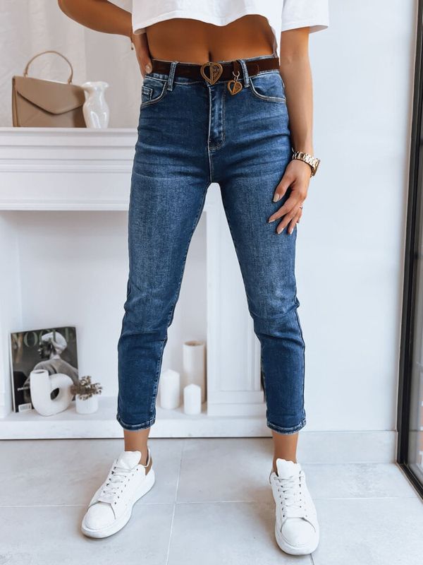 DStreet Spodnie damskie jeansowe mom fit DETROID ciemnoniebieskie Dstreet
