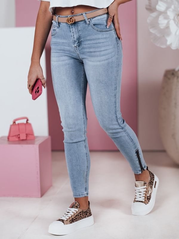 DStreet Spodnie damskie jeansowe skinny średni stan ZIPSTYLE Dstreet