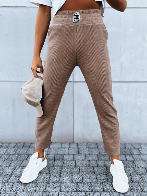 DStreet Spodnie dresowe damskie PARROT khaki Dstreet