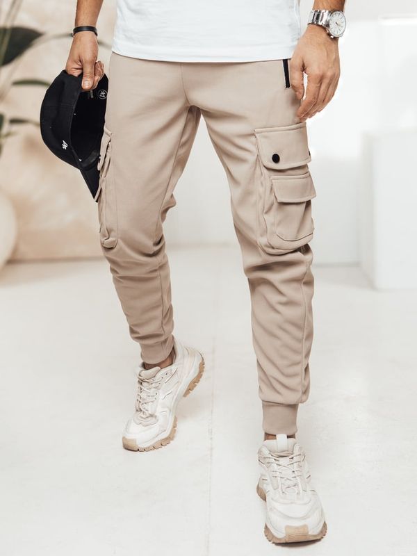 DStreet Spodnie męskie cargo khaki Dstreet