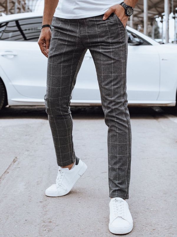 DStreet Spodnie męskie casual ciemnoszare Dstreet