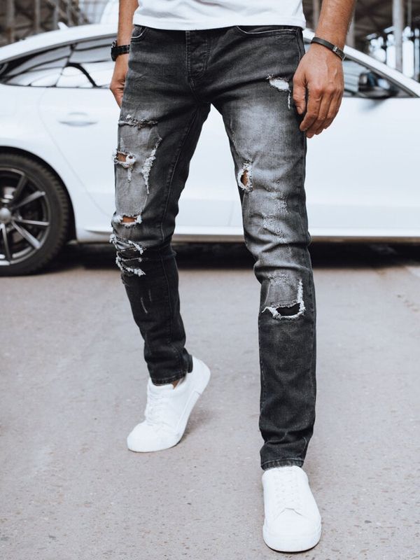 DStreet Spodnie męskie jeansowe czarne Dstreet
