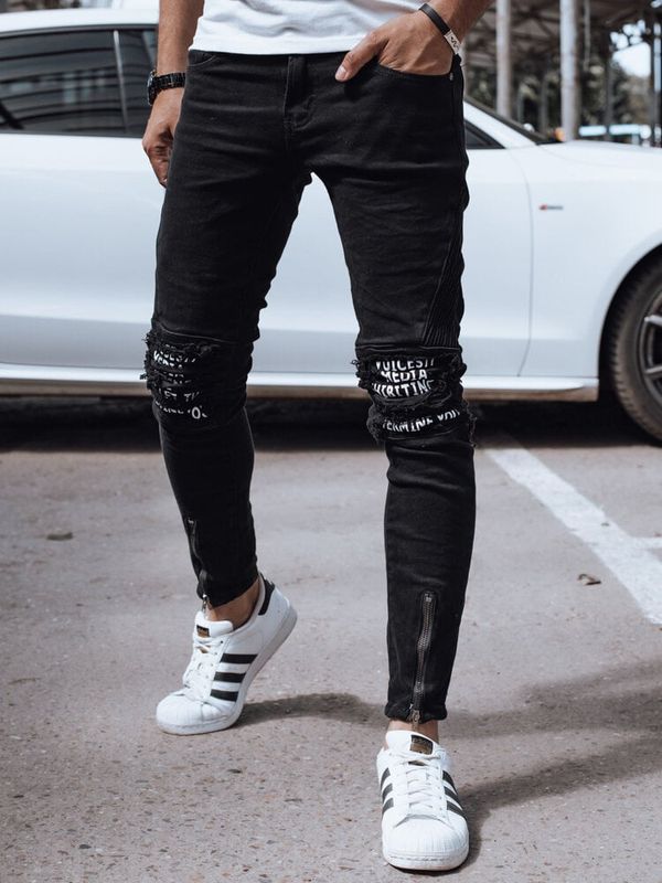 DStreet Spodnie męskie jeansowe czarne Dstreet