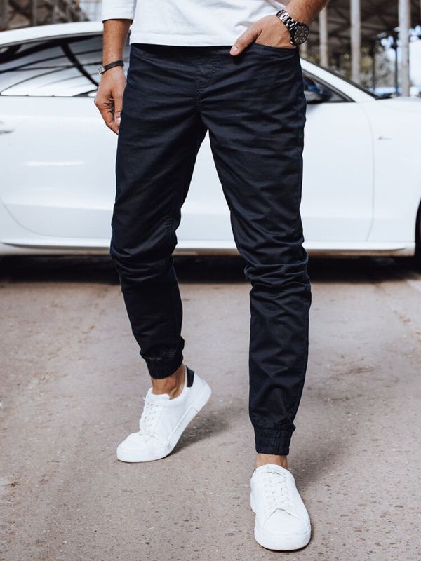 DStreet Spodnie męskie jeansowe joggery granatowe Dstreet
