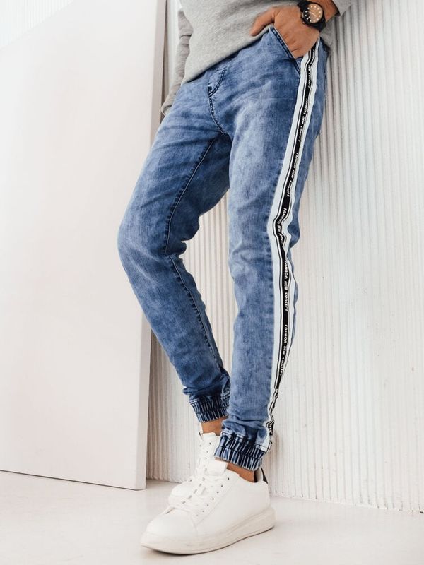 DStreet Spodnie męskie jeansowe joggery niebieskie Dstreet