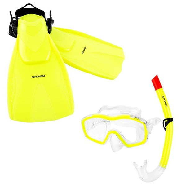 Spokey Spokey BOJKO Junior snorkeling set: mask, snorkel and plutvy, veľ. M (32/35)