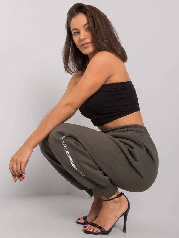 RELEVANCE Sweatpants-RV-DR-7237.81-dark khaki