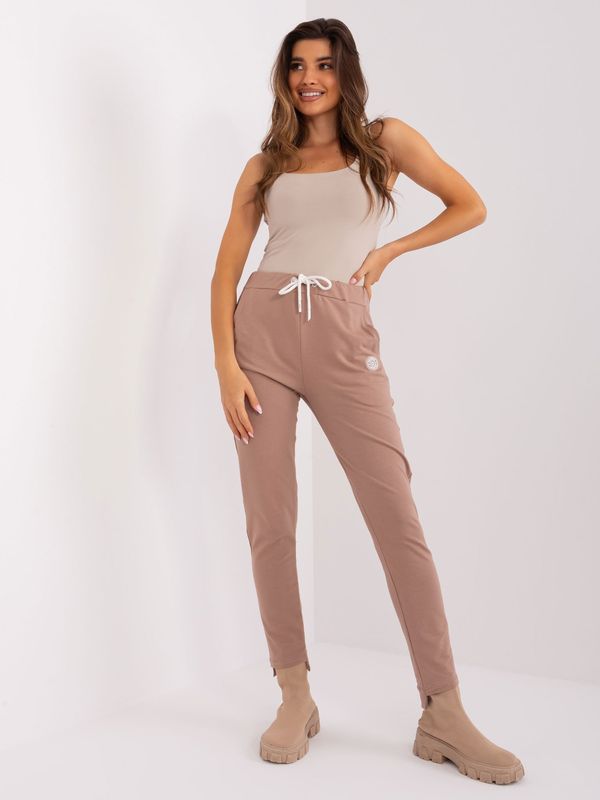 RELEVANCE Sweatpants-RV-DR-8370-1.57P-dark beige