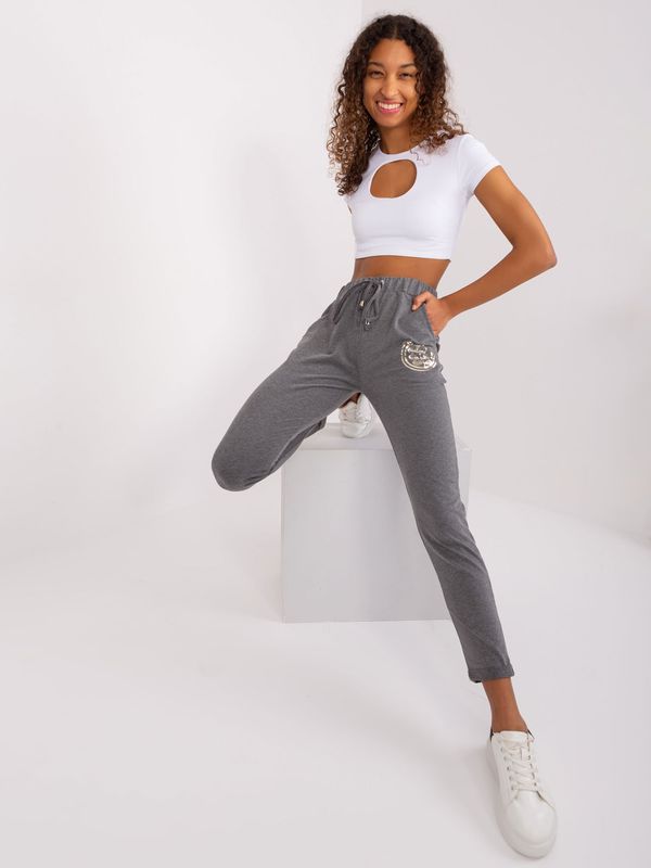 RELEVANCE Sweatpants-RV-DR-9260.61-dark gray