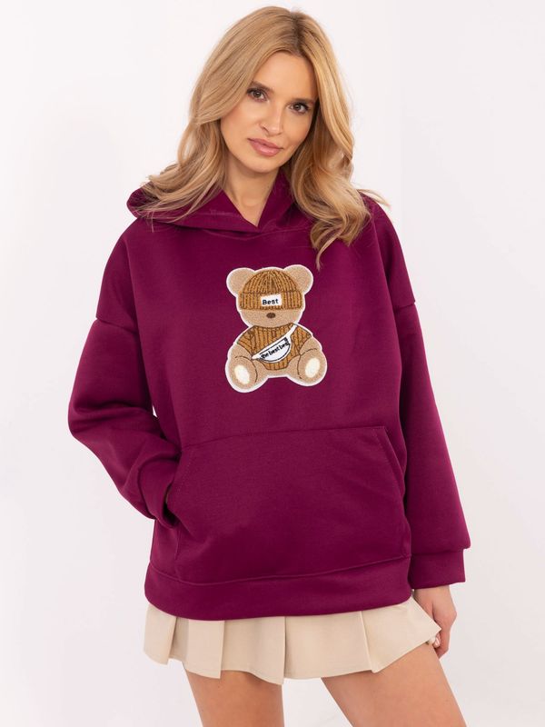 Italy Moda Sweatshirt-DHJ-BL-A8695-1.16-purple