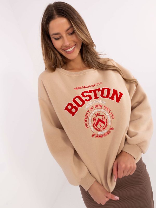 My Red Lips Sweatshirt-EM-BL-617-15.55P-beige
