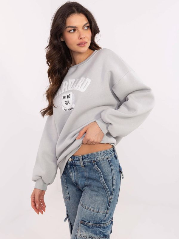 My Red Lips Sweatshirt-EM-BL-617-16.01X-grey