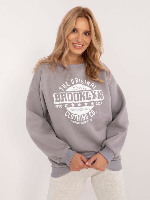My Red Lips Sweatshirt-EM-BL-617B.80-grey