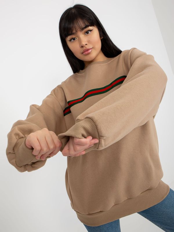 ex moda Sweatshirt-EM-BL-760.01-dark beige