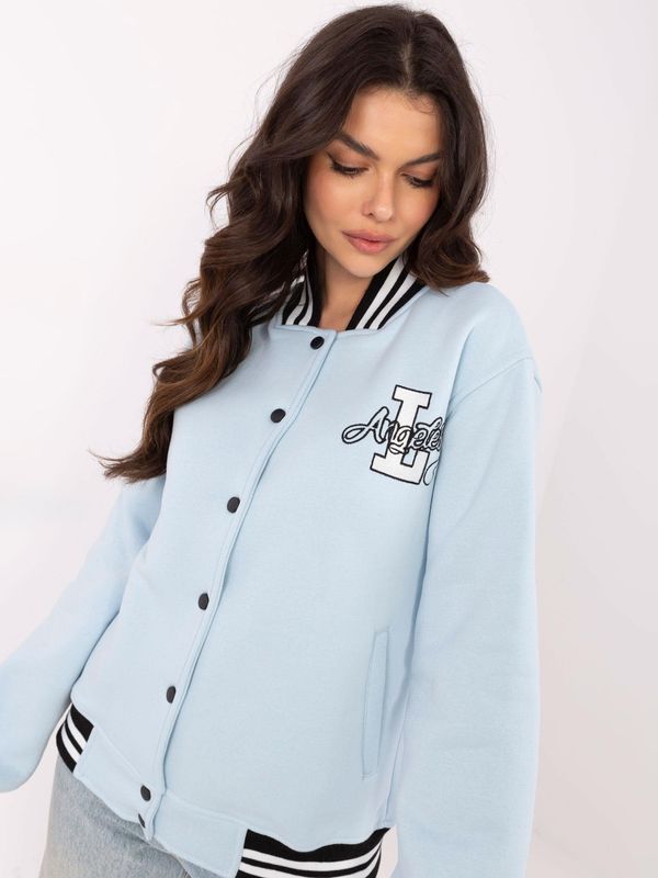 My Red Lips Sweatshirt-EM-BL-892.83P-light blue