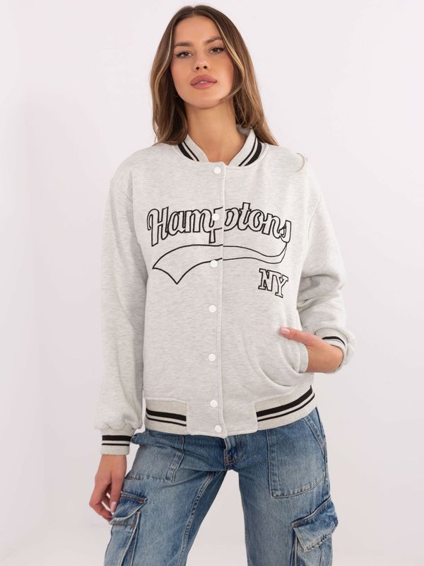 My Red Lips Sweatshirt-EM-BL-895.13X-light gray