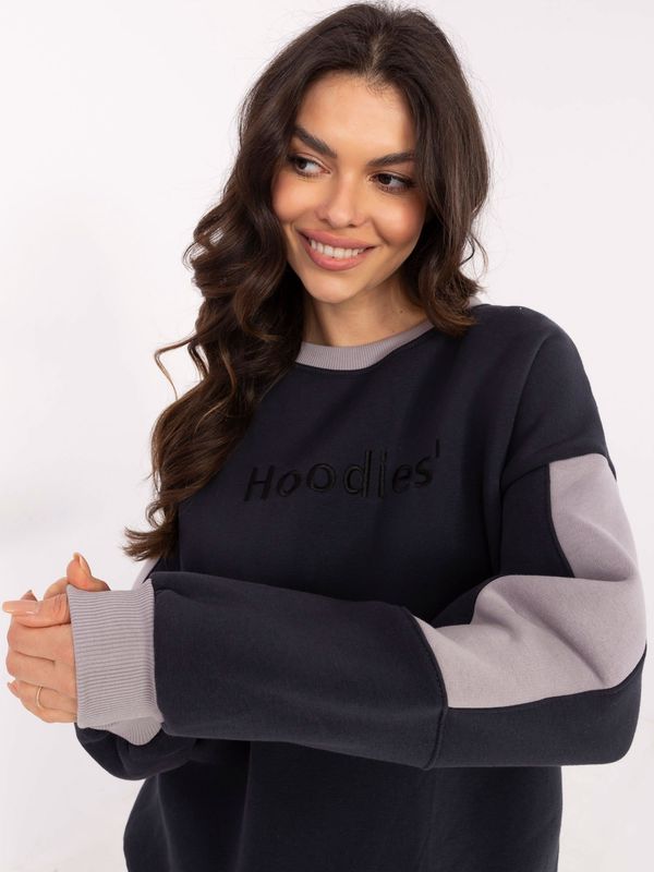 My Red Lips Sweatshirt-EM-BL-983.10X-navy blue