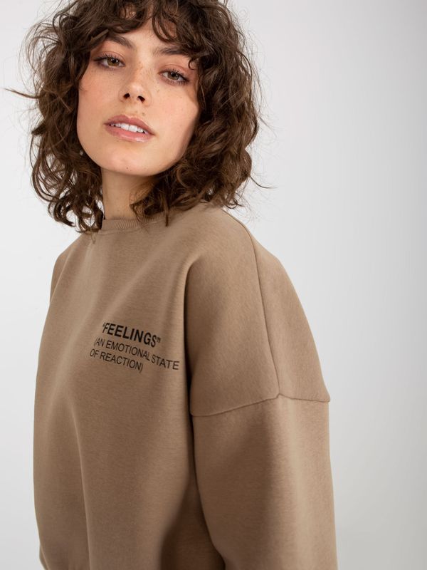 ex moda Sweatshirt-EM-BL-ES-21-521.09X-dark beige