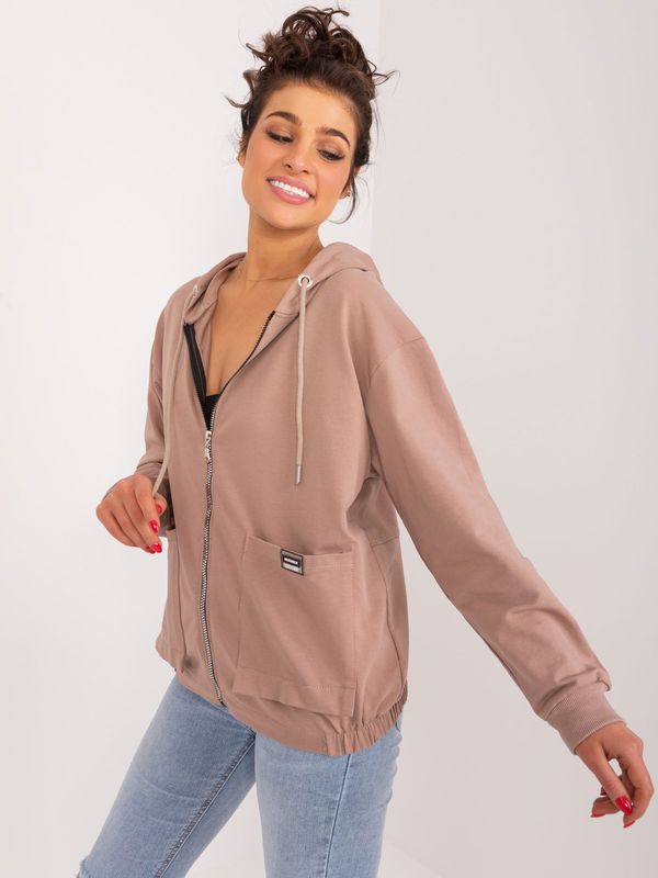 RELEVANCE Sweatshirt-RV-BL-9136.06-dark beige