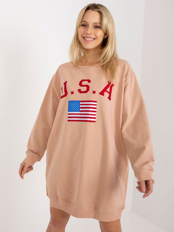 Vikki Sweatshirt-VI-BL-3192.23P-dark beige