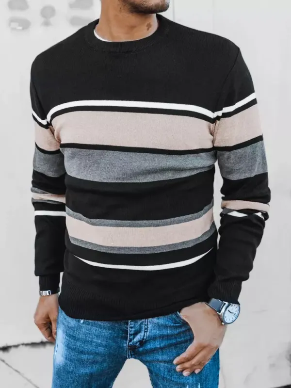 DStreet Sweter męski czarny Dstreet