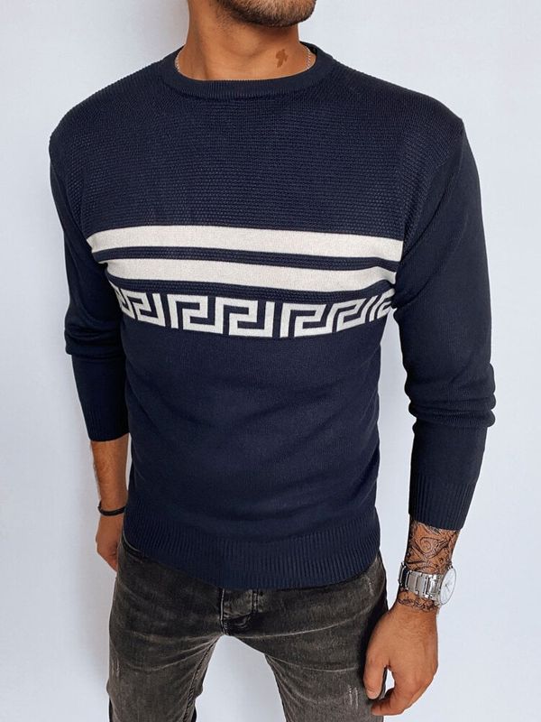 DStreet Sweter męski granatowy Dstreet