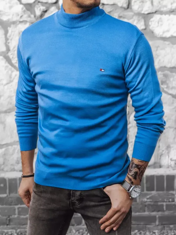 DStreet Sweter męski niebieski Dstreet