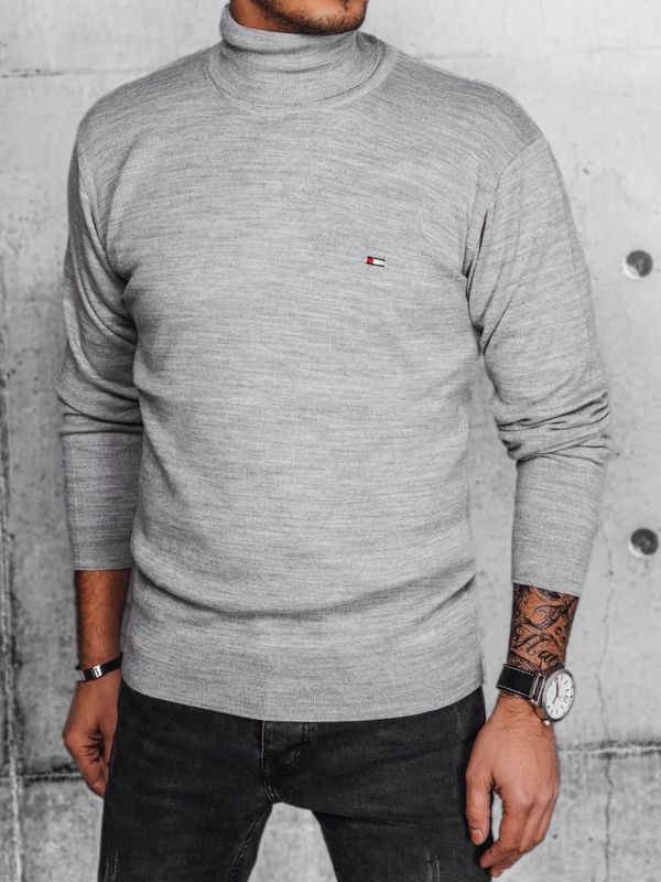 DStreet Sweter męski szary Dstreet