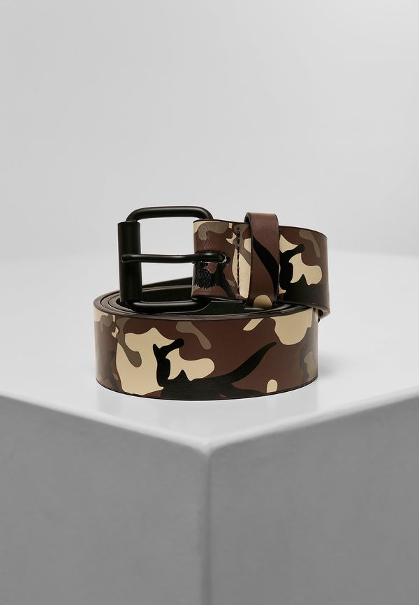 Urban Classics Accessoires Synthetic browncamo leather camo strap