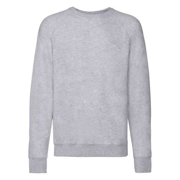 Fruit of the Loom Szara bluza męska Lightweight Raglan Sweat Fruit of the Loom