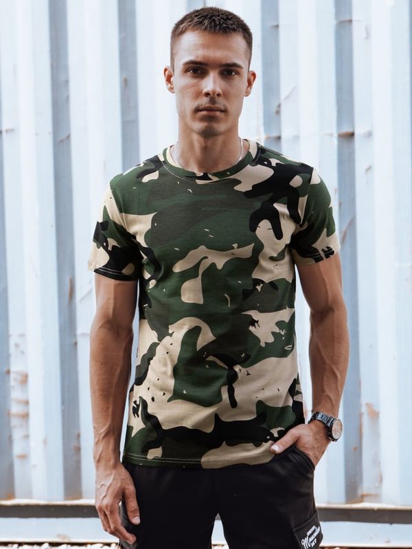 DStreet T-shirt męski moro khaki Dstreet