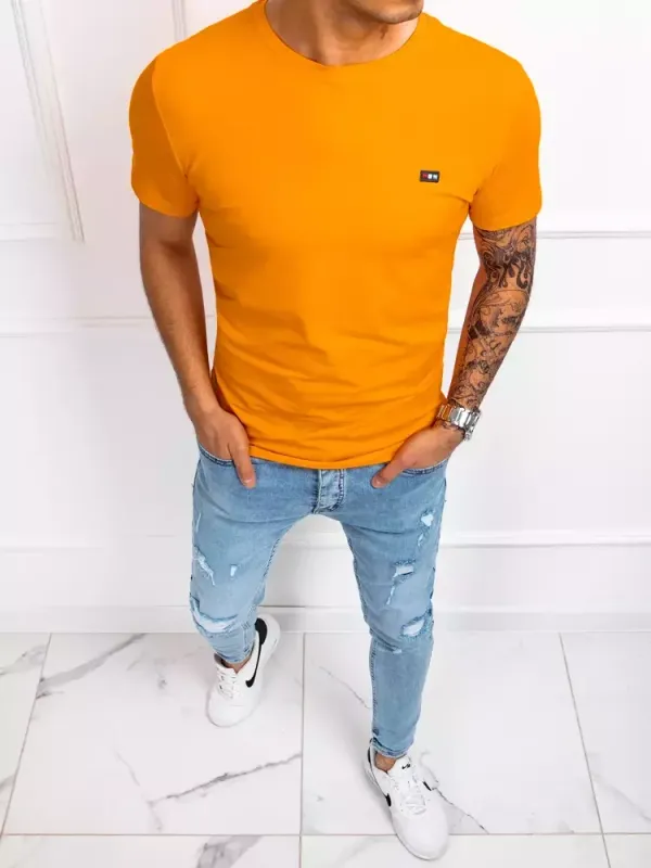 DStreet T-shirt męski pomarańczowy Dstreet