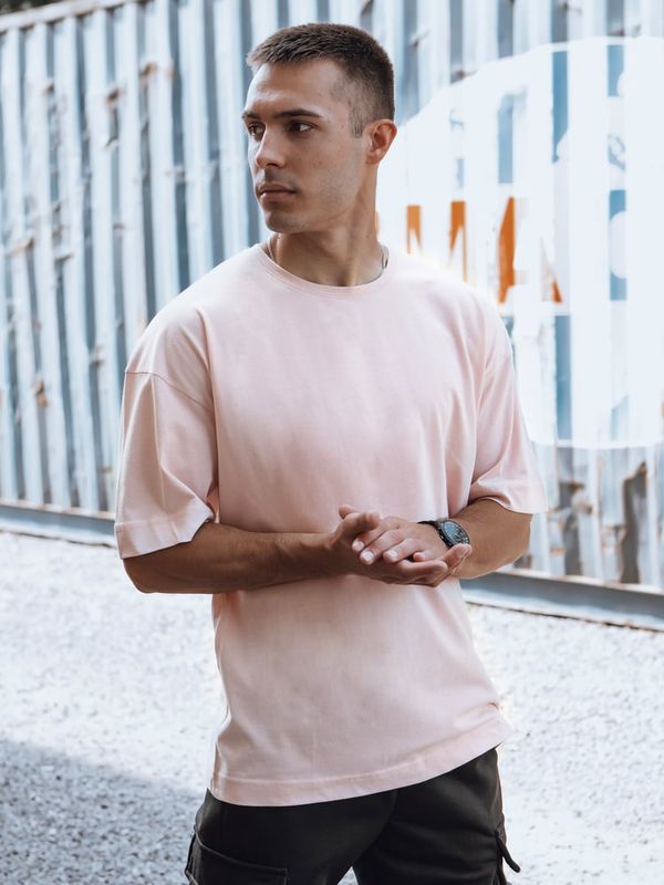 DStreet T-shirt męski różowy Dstreet