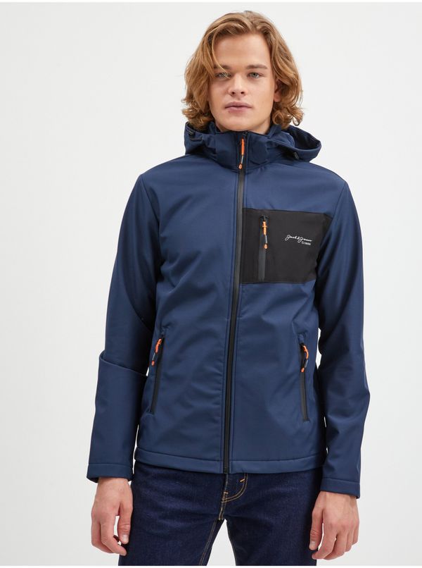 Jack & Jones Tamnoplava muška svijetla s kapuljačom Jack &; Jones, Tyson Jack - Muškarci