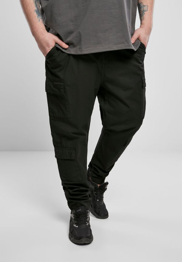 UC Men Tapered Double Cargo Pants Black