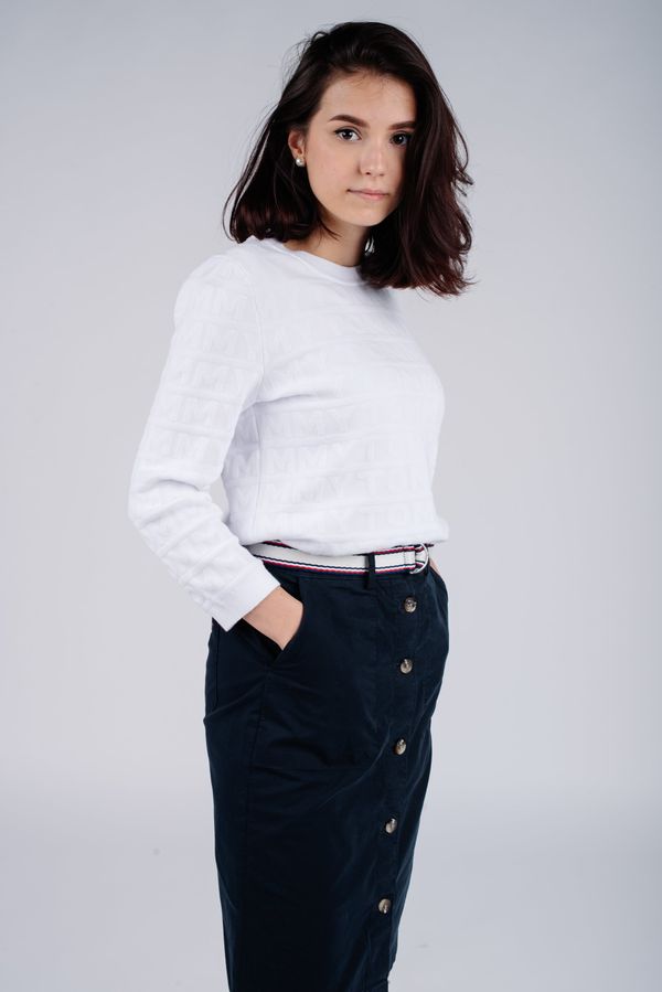 Tommy Hilfiger Tommy Hilfiger Skirt - TH COOL POPLIN GMD SKIRT dark blue