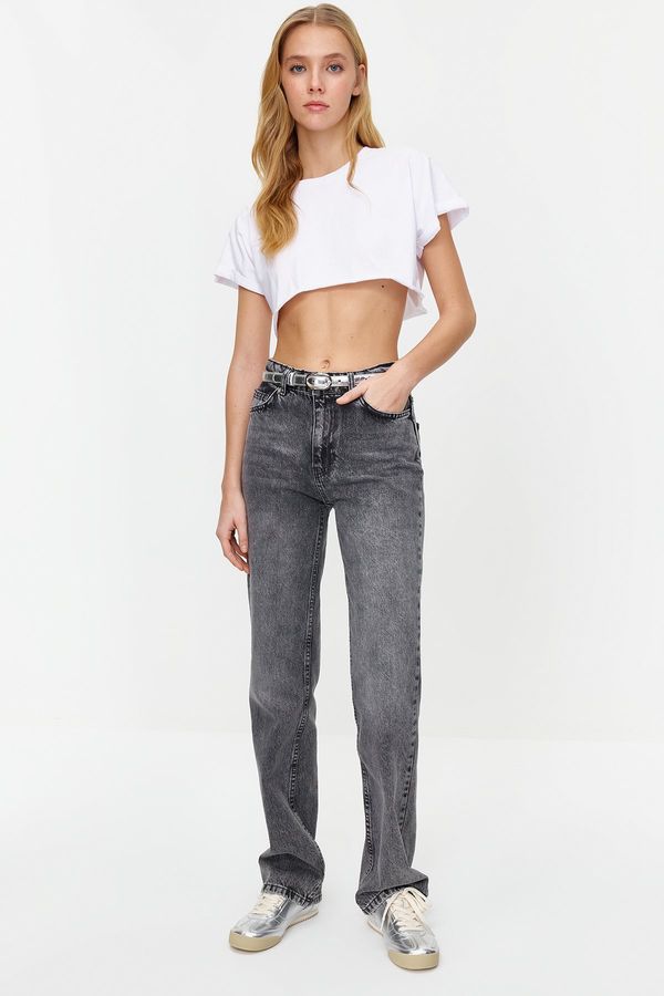 Trendyol Trendyol Black Low Waist Wide Leg Jeans
