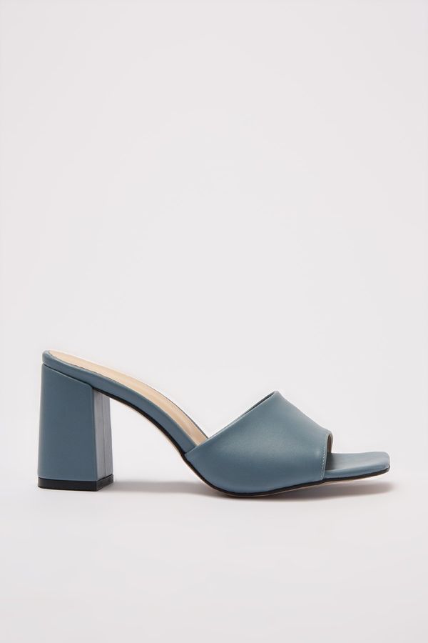 Trendyol Trendyol Blue Square Toe Women's Slippers