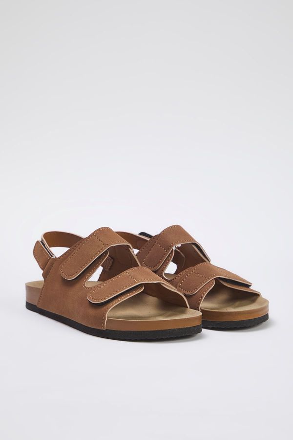 Trendyol Trendyol Brown Velcro Big Size Kids Sandals