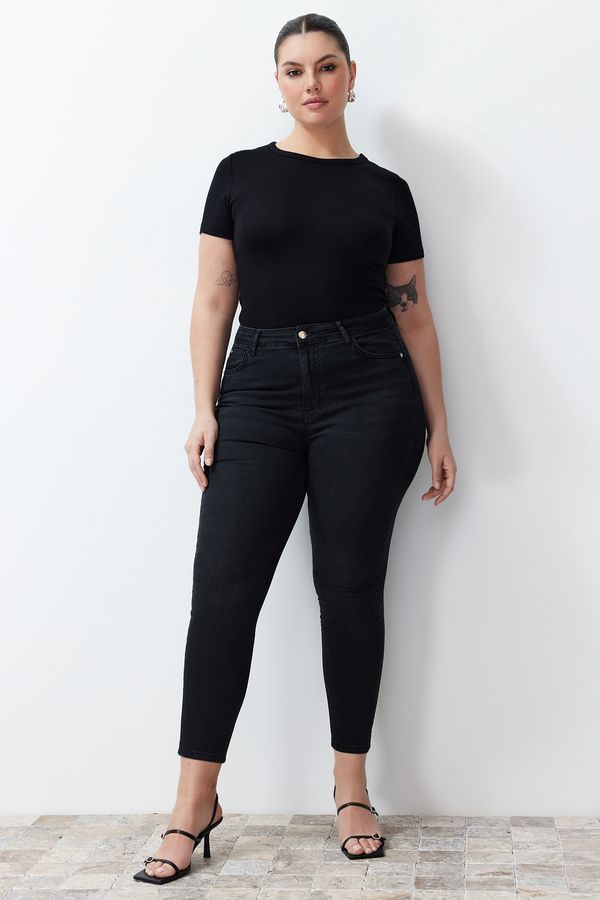 Trendyol Trendyol Curve Black Slimming Effect Super High Waist Skinny Jeans