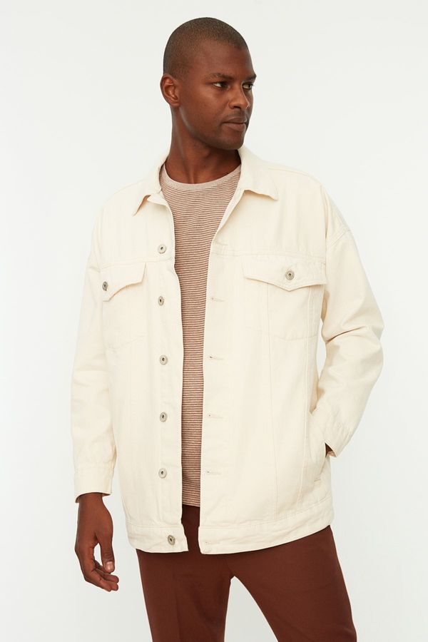 Trendyol Trendyol jakna - Ecru - Oversize