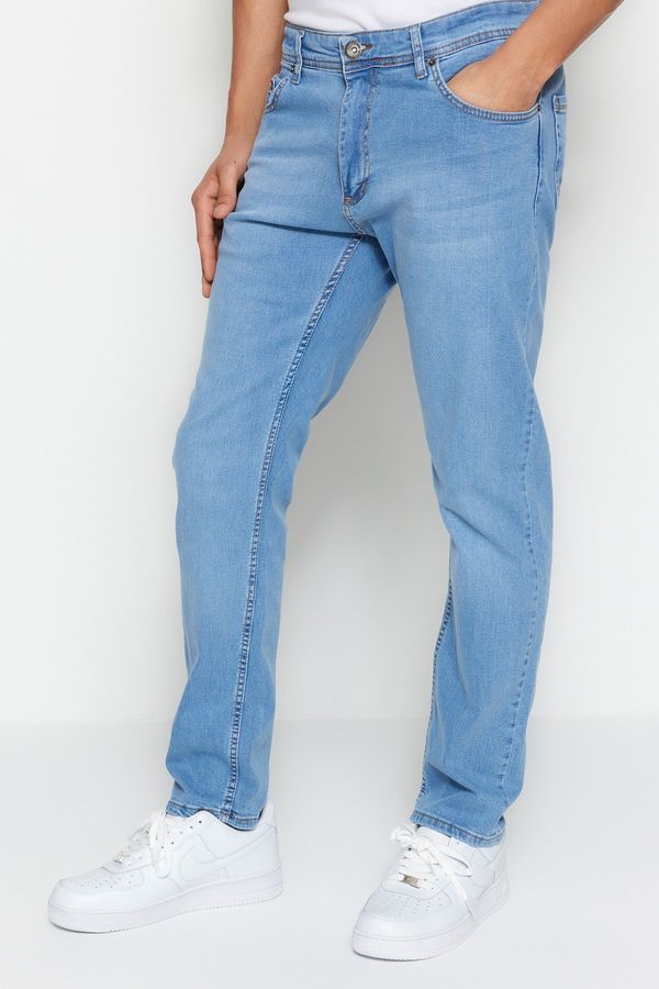 Trendyol Trendyol Men's Blue Skinny Fit Flexible Fabric Jeans Denim Trousers