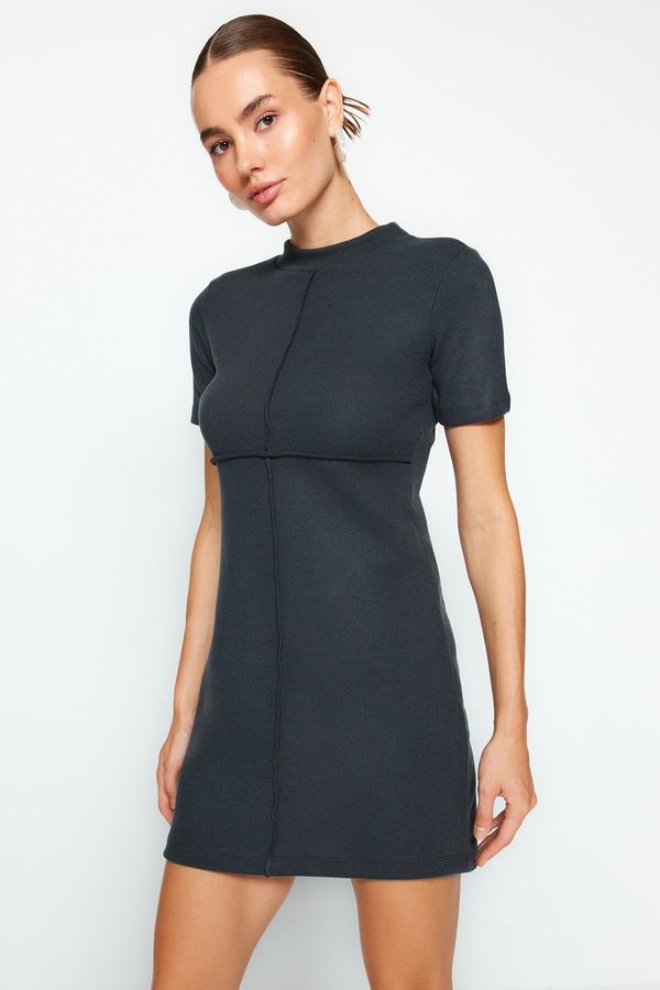 Trendyol Trendyol Navy Blue A-Line / Cbell Form Thessaloniki/pletena mini pletena haljina