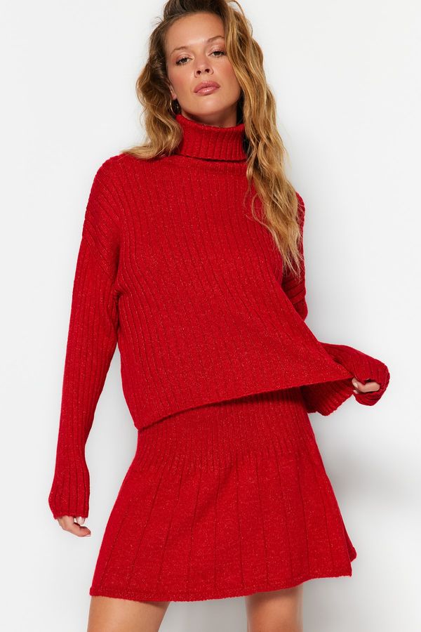 Trendyol Trendyol Tile Crop Knitwear Two Piece Set