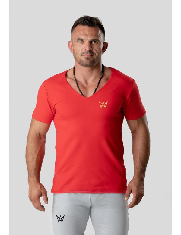 TRES AMIGOS WEAR TRES AMIGOS WEAR Man's T-shirt Official Crimson Neckline
