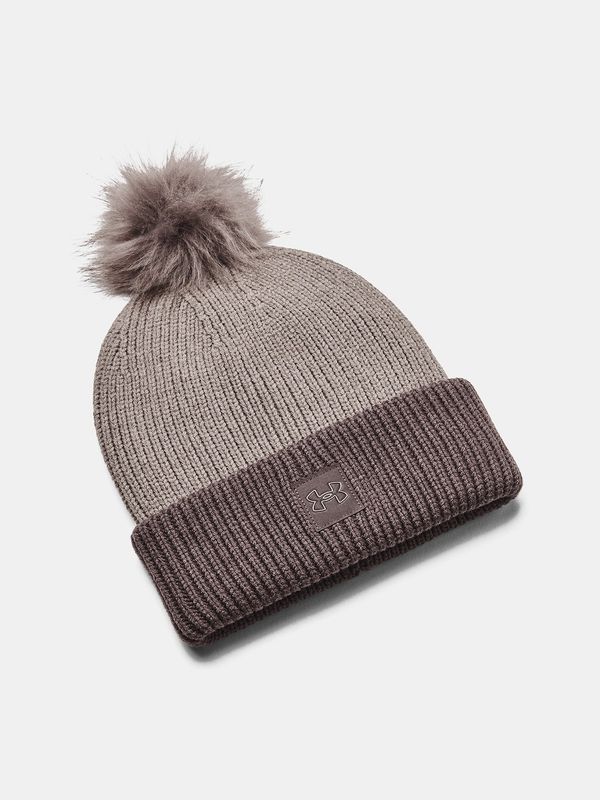 Under Armour Under Armour Cap UA Halftime Ribbed Pom-GRY - Ladies