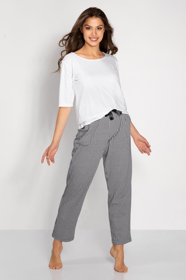 Momenti Per Me White-black pyjamas Alexandra