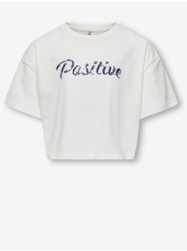 Only White girls' T-shirt ONLY Livia - Girls
